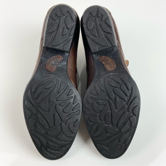 NFS Born Women’s Rachel Brown Leather Heeled Ankle Booties Size 6.5 / 37 - Picture 9 of 15